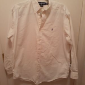 Ralph lauren mens long sleeve dress shirt size M